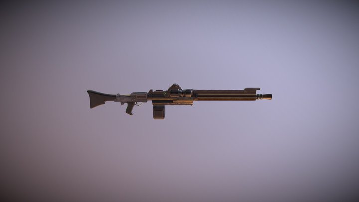 DC15L Starwars style blaster 3D Model