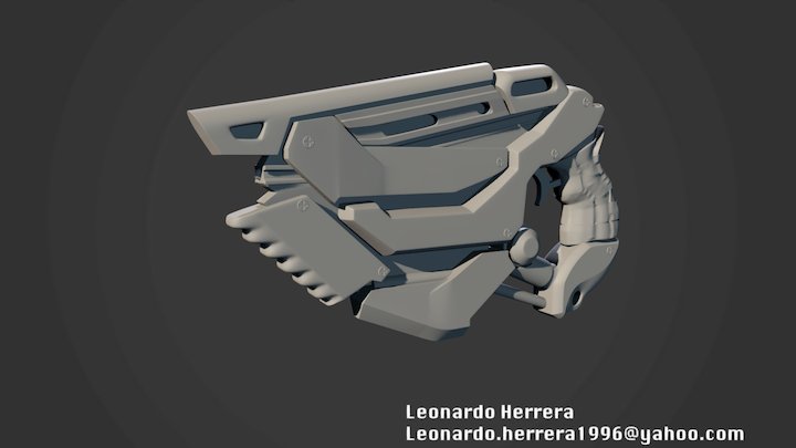 Sci Fi Gun 3D Model