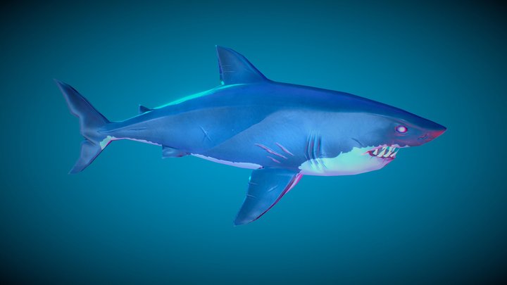 OBJ file SHARK, DOWNLOAD Shark 3D modeL - Animated for Blender-fbx-unity-maya-unreal-c4d-3ds  max - 3D printing SHARK SHARK FISH - TERROR - PREDATOR - PREY - POKÉMON -  DINOSAUR - RAPTOR 🦈・3D printable