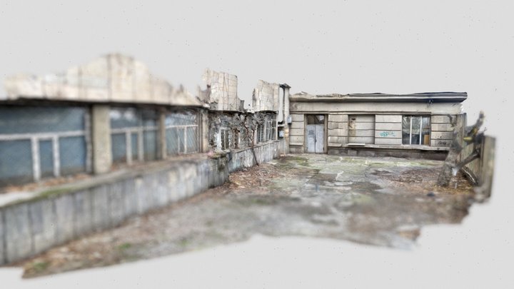 Abandoned Soviet building 3D Model