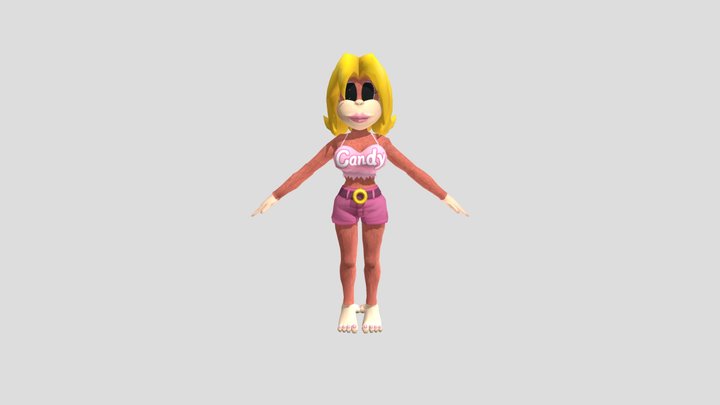 Candy Kong (Donkey Kong) 3D Model