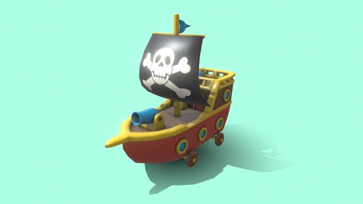 TOY BREAKERS: Toy Pirate Ship 3D Model