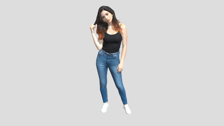 Casual Denim Pose – Modello 3D gratuito STL