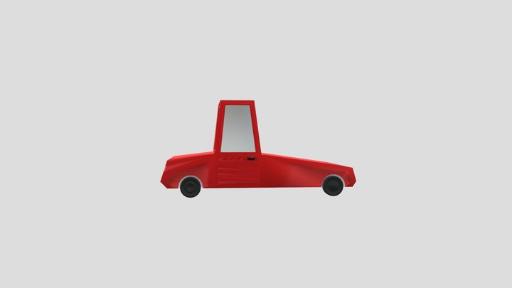 Low Poly Car 3D Model