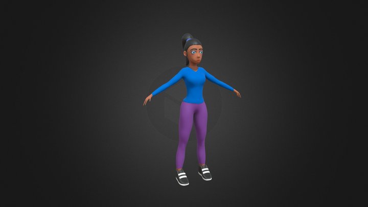 Garota 3D2 3D Model