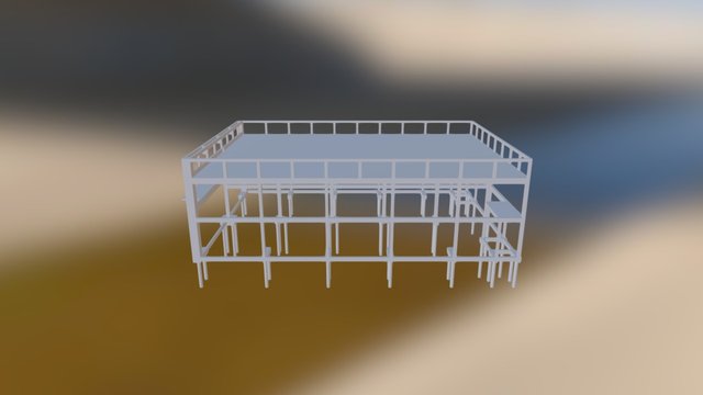 Barracão Comercial 3D Model