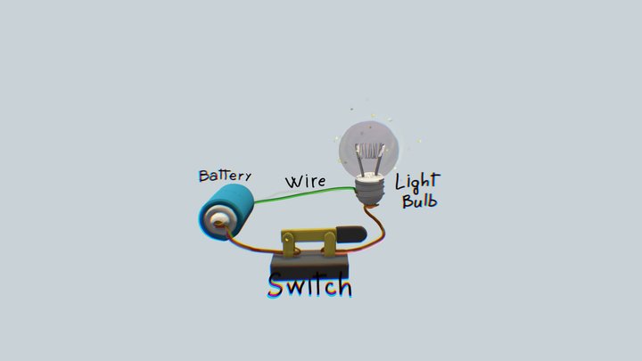 Electric Circuit 3D Model