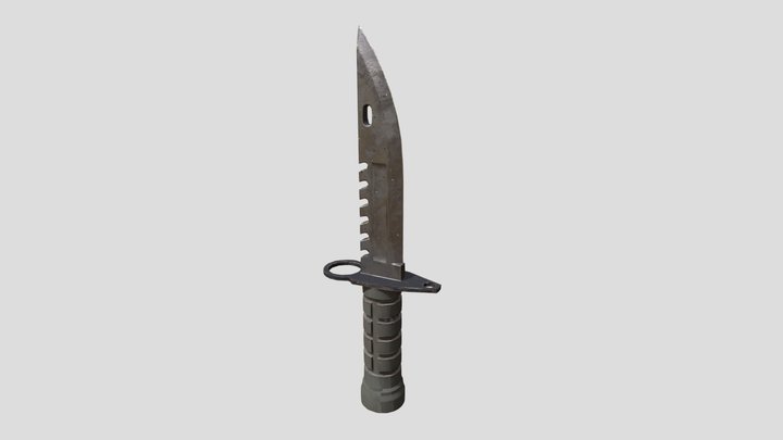 M9 Bayonet Knife 3D Model