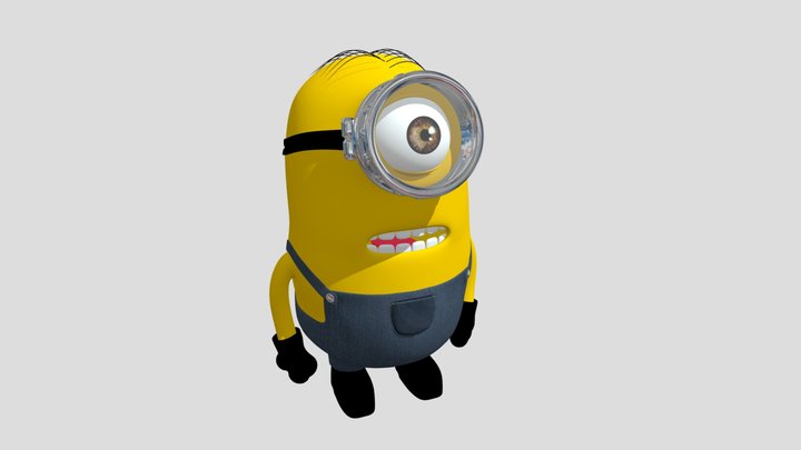 Minion character made with blender. 3D Model