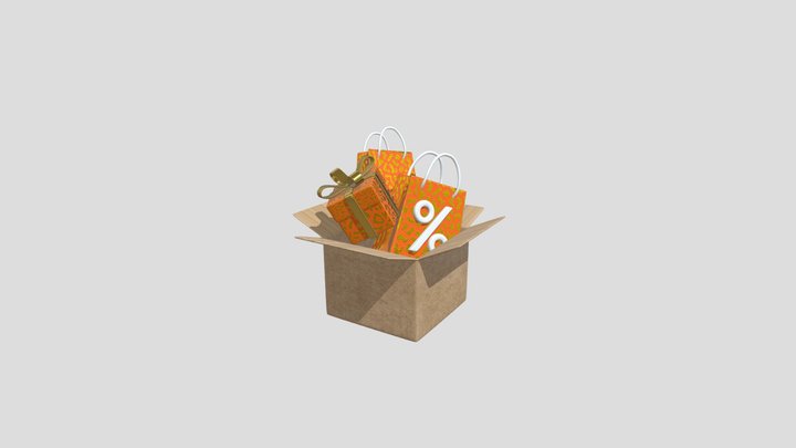 Box of Gifts and purchases – Modello 3D gratuito STL