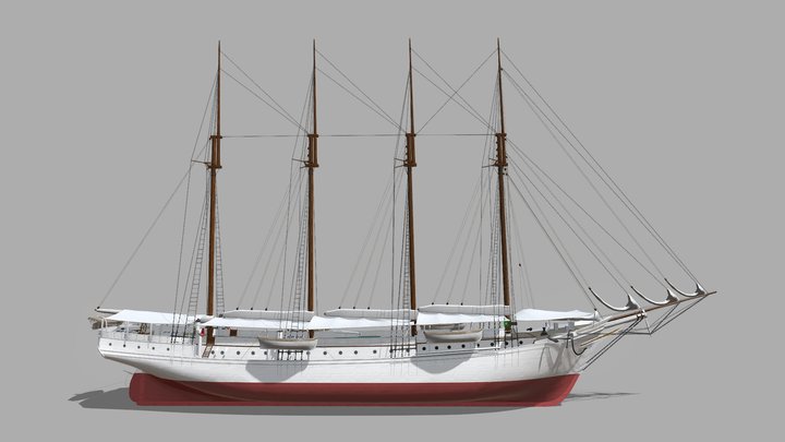 Kaimiloa Yacht 1925 3D Model