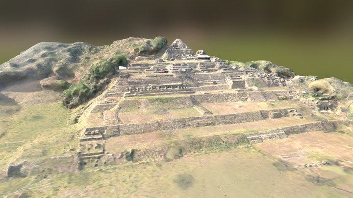 Tonina, Chiapas, Mexico 3D Model