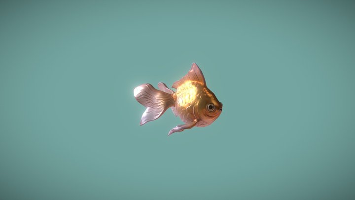Gold Fish 3D Model