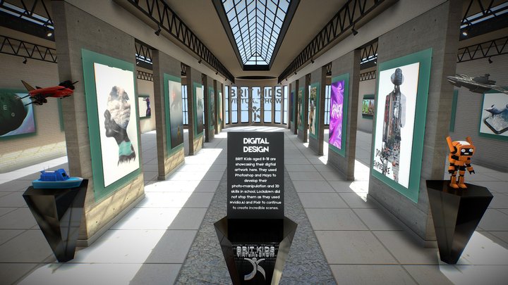 Brit Kids Digital Design Virtual Show 3D Model