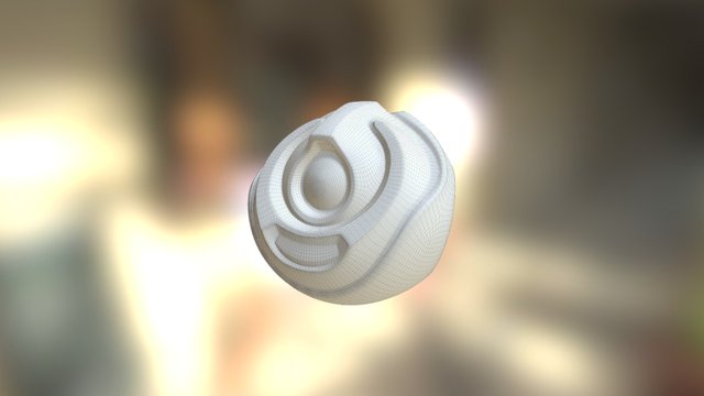 Robo-orb Retopology 3D Model