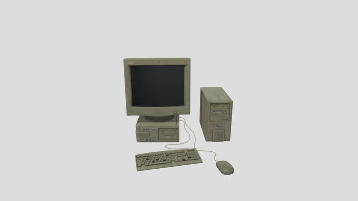 Old Personal Computer 3D Model