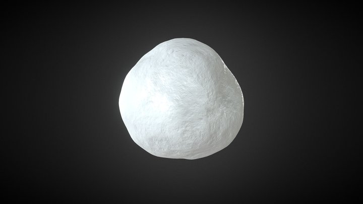 Realistic Snowball 3D Model