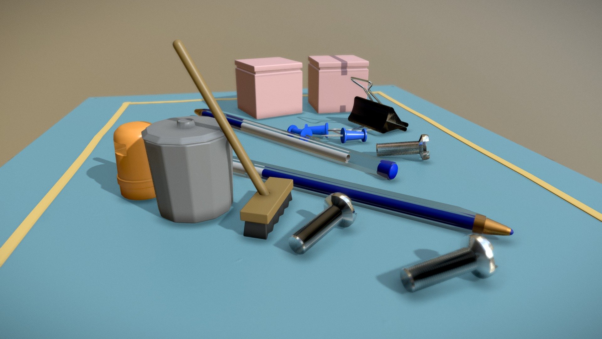 PICA PICA - Floor Junk Clutter 01
