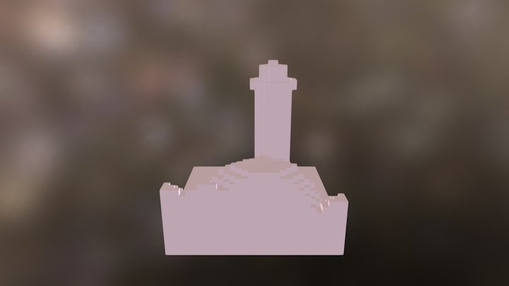 Lighthouse on the Rocks 3D Model