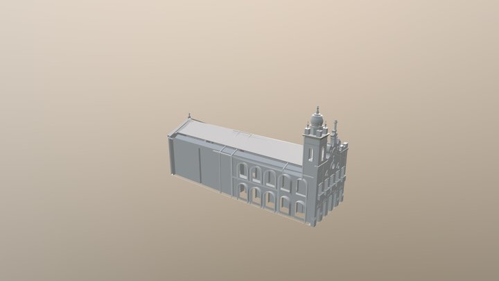 Igreja Martirios (escala real) 3D Model