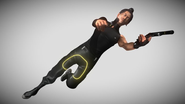 Personnage HD - Examen 3D Model