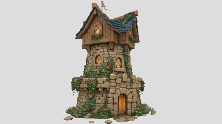 [X]_Stone-Tower_VI – Gratis 3D-model STL