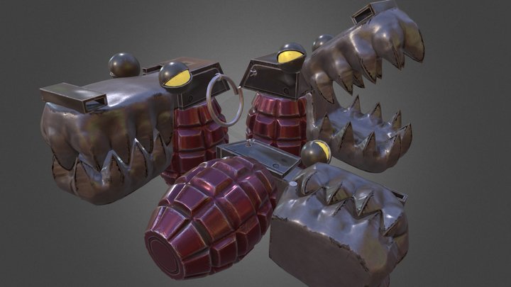 JinX Grenade 3D Model