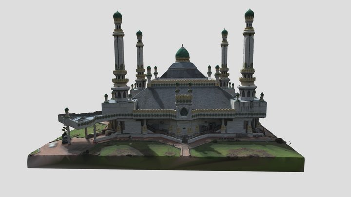 Masjid DPMM Haji Al-Muhtadee Billah, Kg Tamoi 3D Model