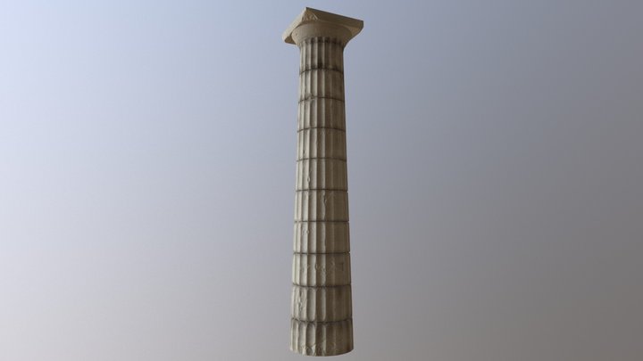 Column - Parthenon Exterior Column 3D Model