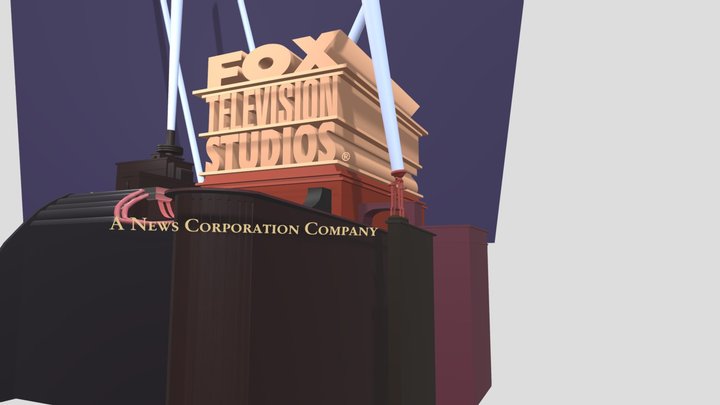 Fox Television Studios 1998 logo remake V3 3D Model