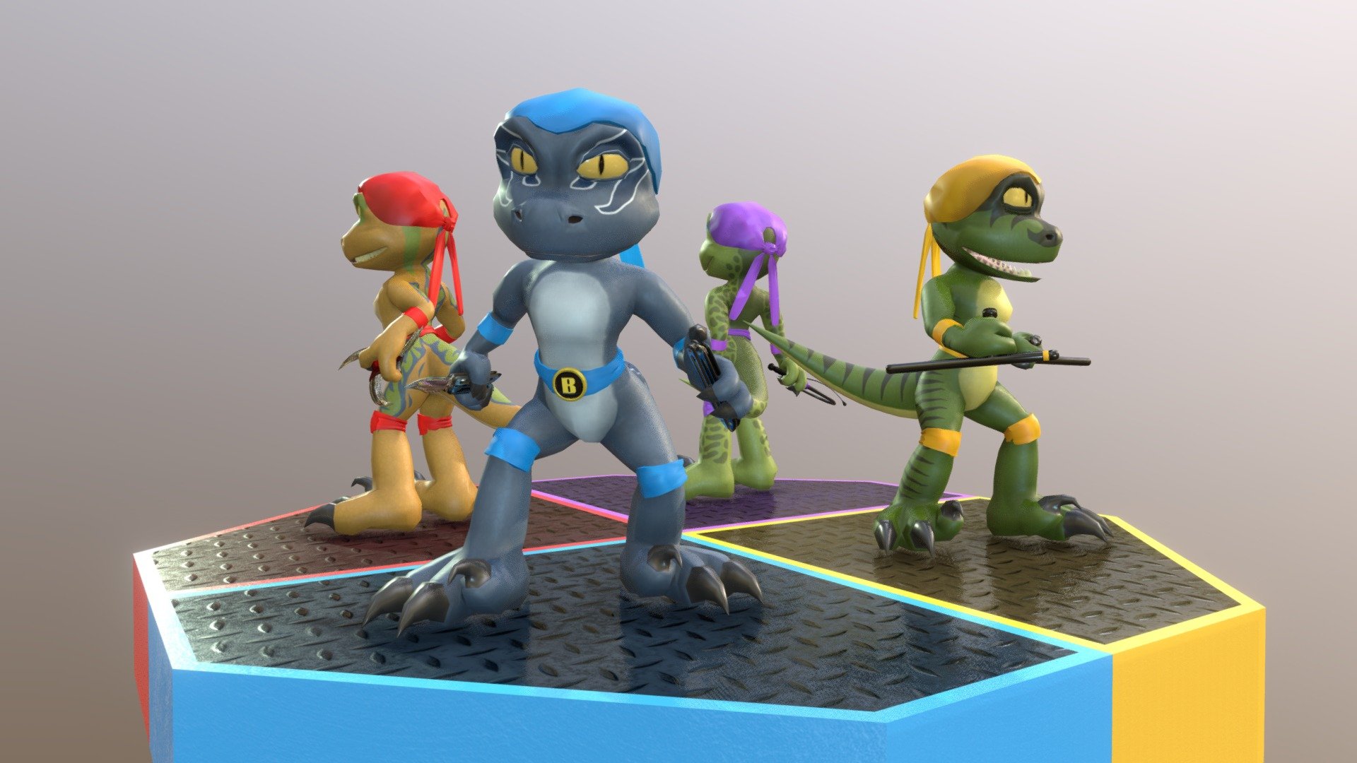 Teenage Jurassic Squad Raptors