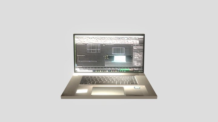 HP laptop 3D Model