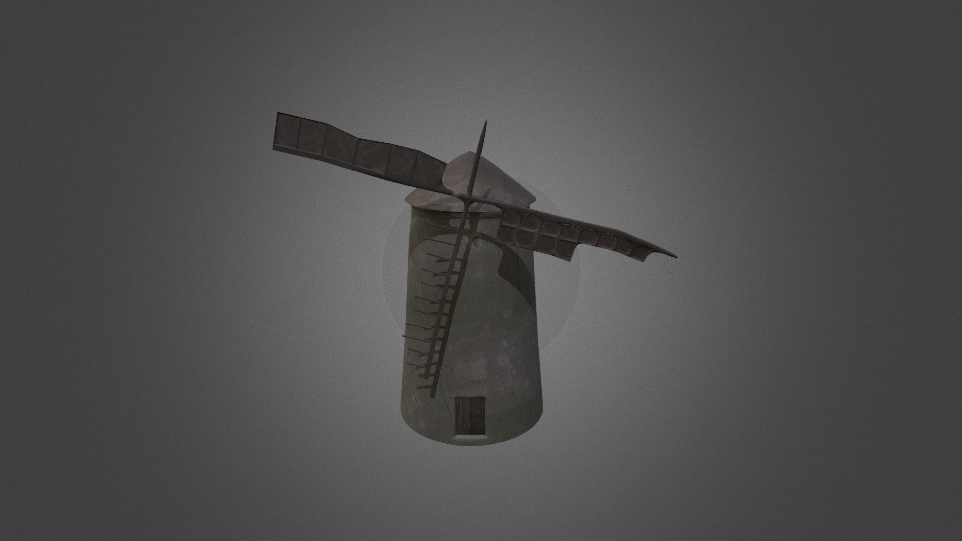 Old mill with broken blades