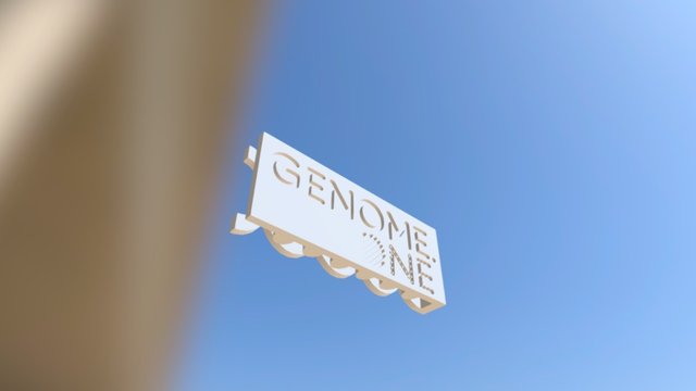 Genome Tie Clip 3D Model