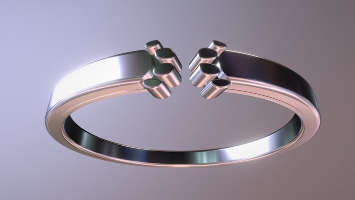 Ringmodel121 -Paw Ring 3D Model