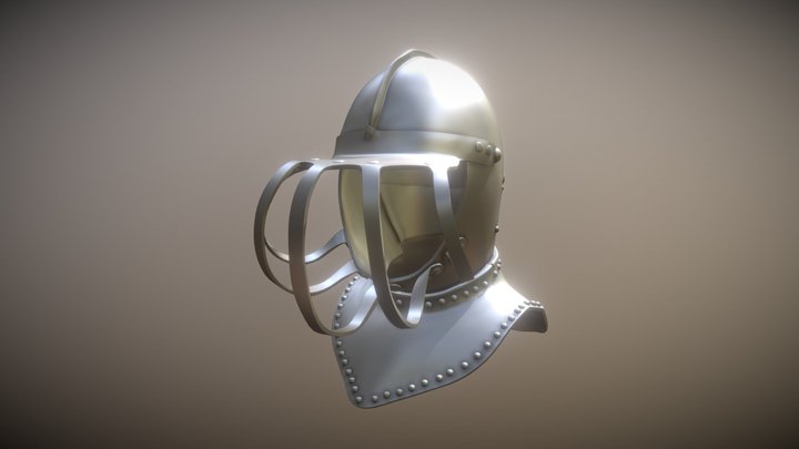Medieval Helmet 3D Model