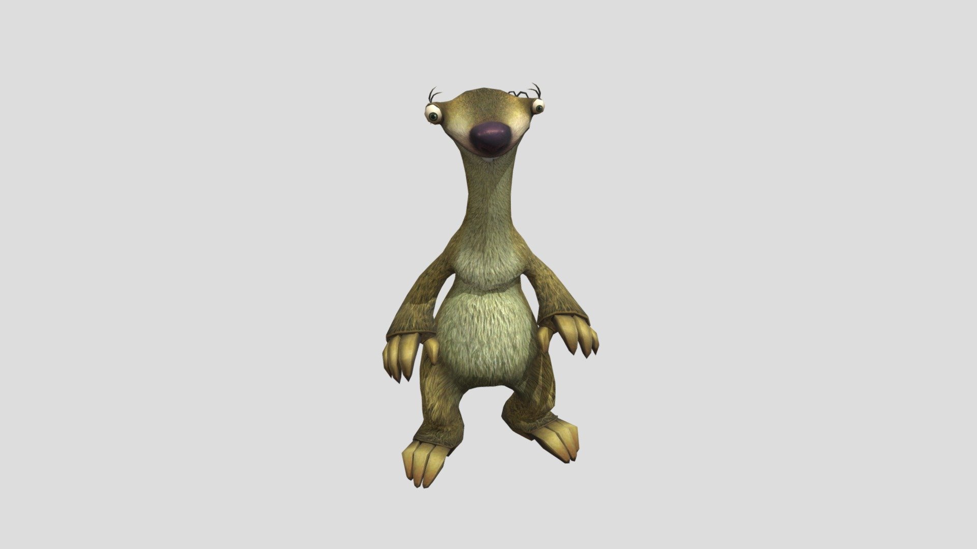 Sid The Sloth - Download Free 3D model by kyle.river.withem [9adfb1f