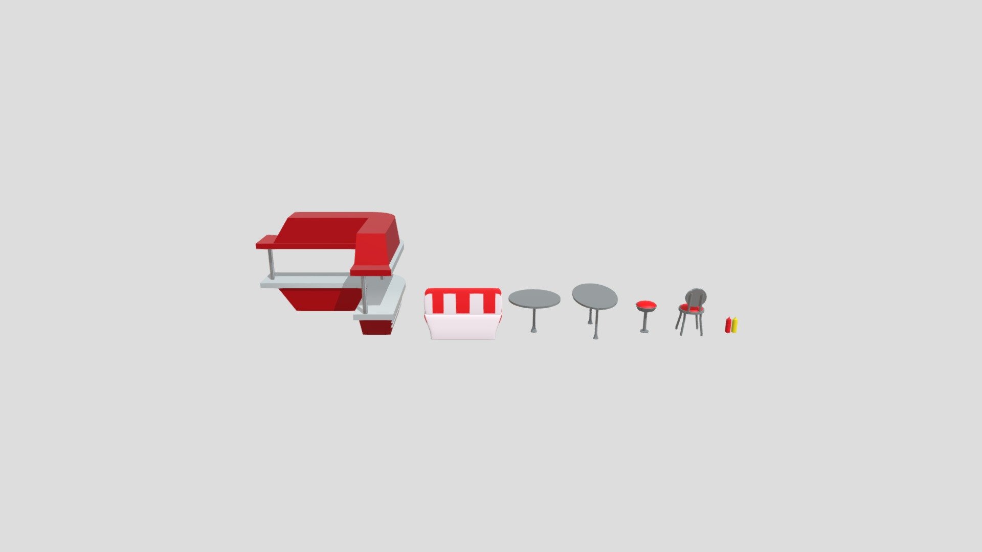 props for retro cafe
