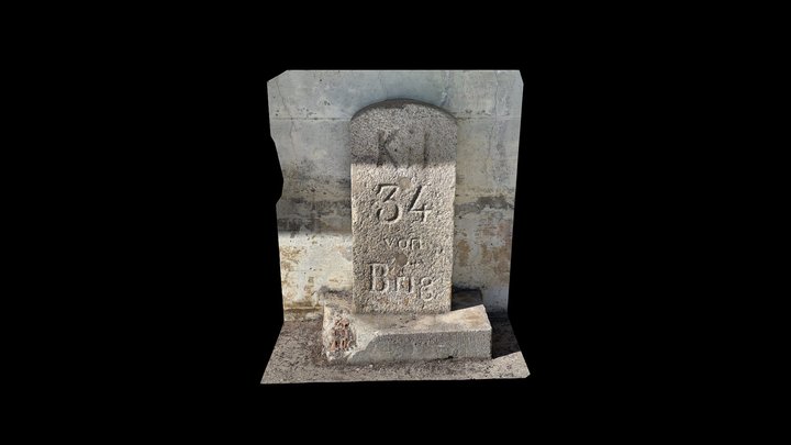 Milestone Brig - Furkapass km 34 – Kostenloses 3D-Modell STL