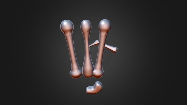 Skeleton Hand3 3D Model