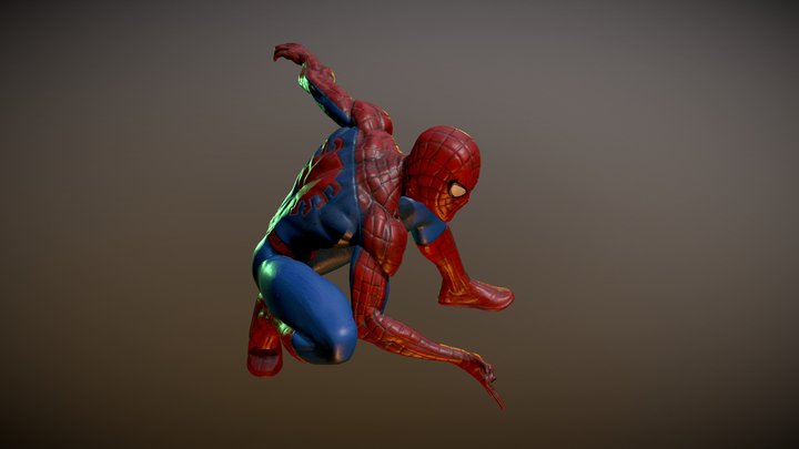 Spiderman Pose 2 - 4x4x5" 3D Scan 3D Model
