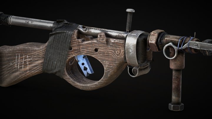 Pilgrim Gutter gun 3D Model