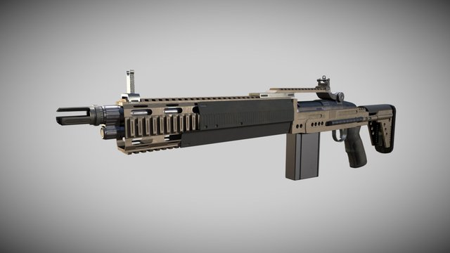 M-14 socom 3D Model