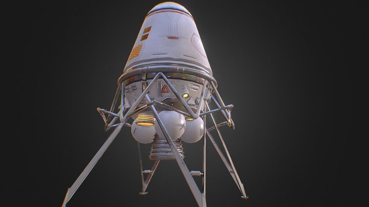 Space Lander 3D Model