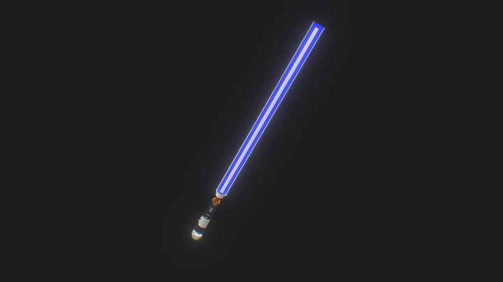 Lightsaber ObiWan 3D Model