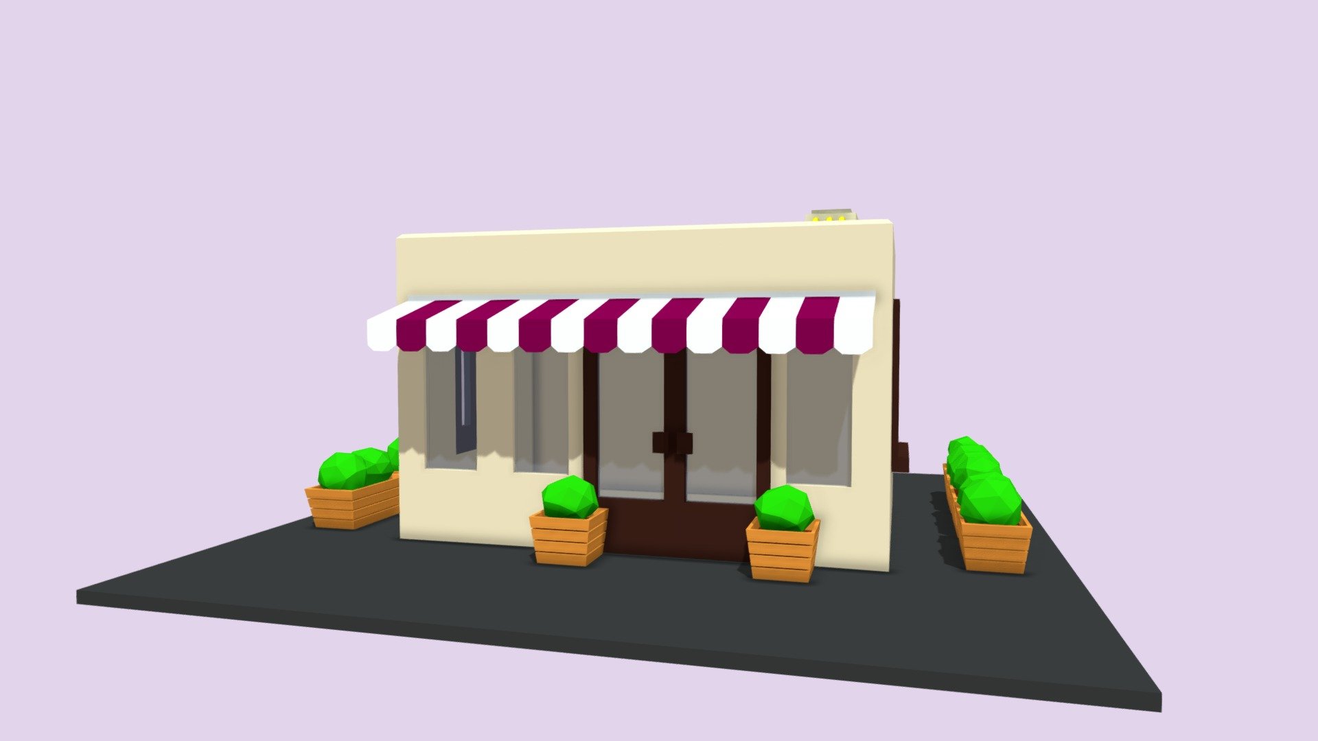 Lowpoly "Purple" house