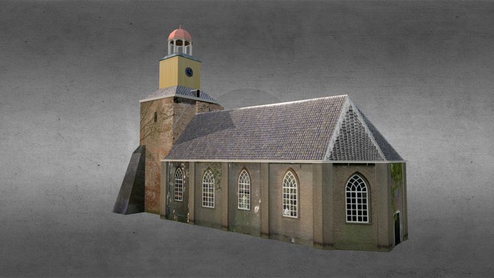 kerk Hornhuizen 3D Model