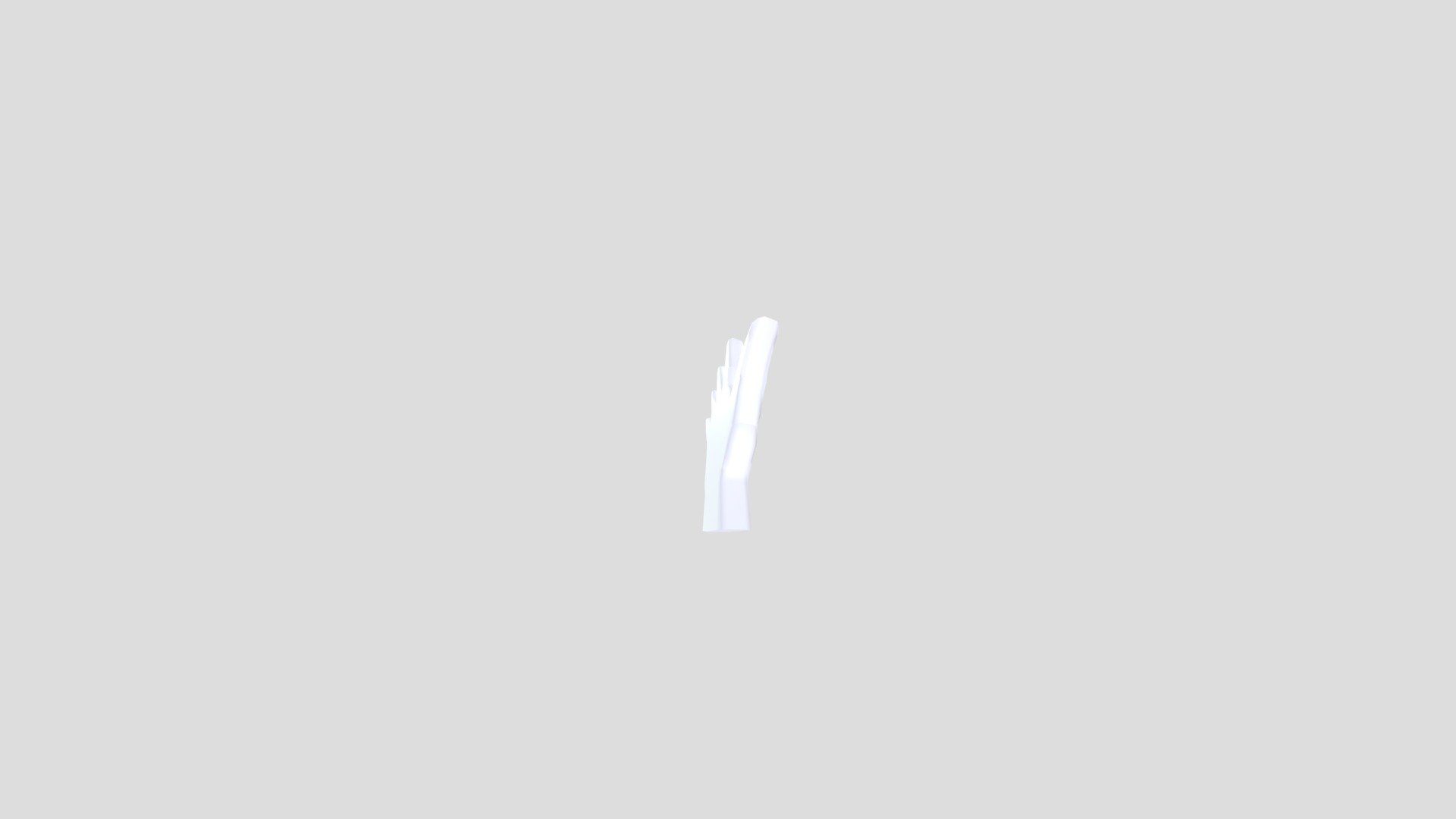 Low Poly Hand (OBJ)