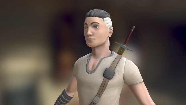 Medieval Hero 3D Model