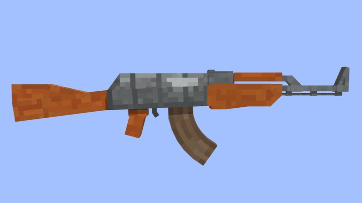 Minecraft AK-47 3D Model